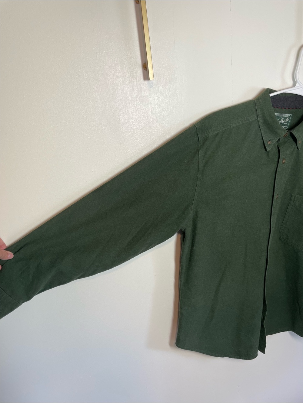Woolrich Dark Green Button-Down Casual Shirt - Picture 5 of 6
